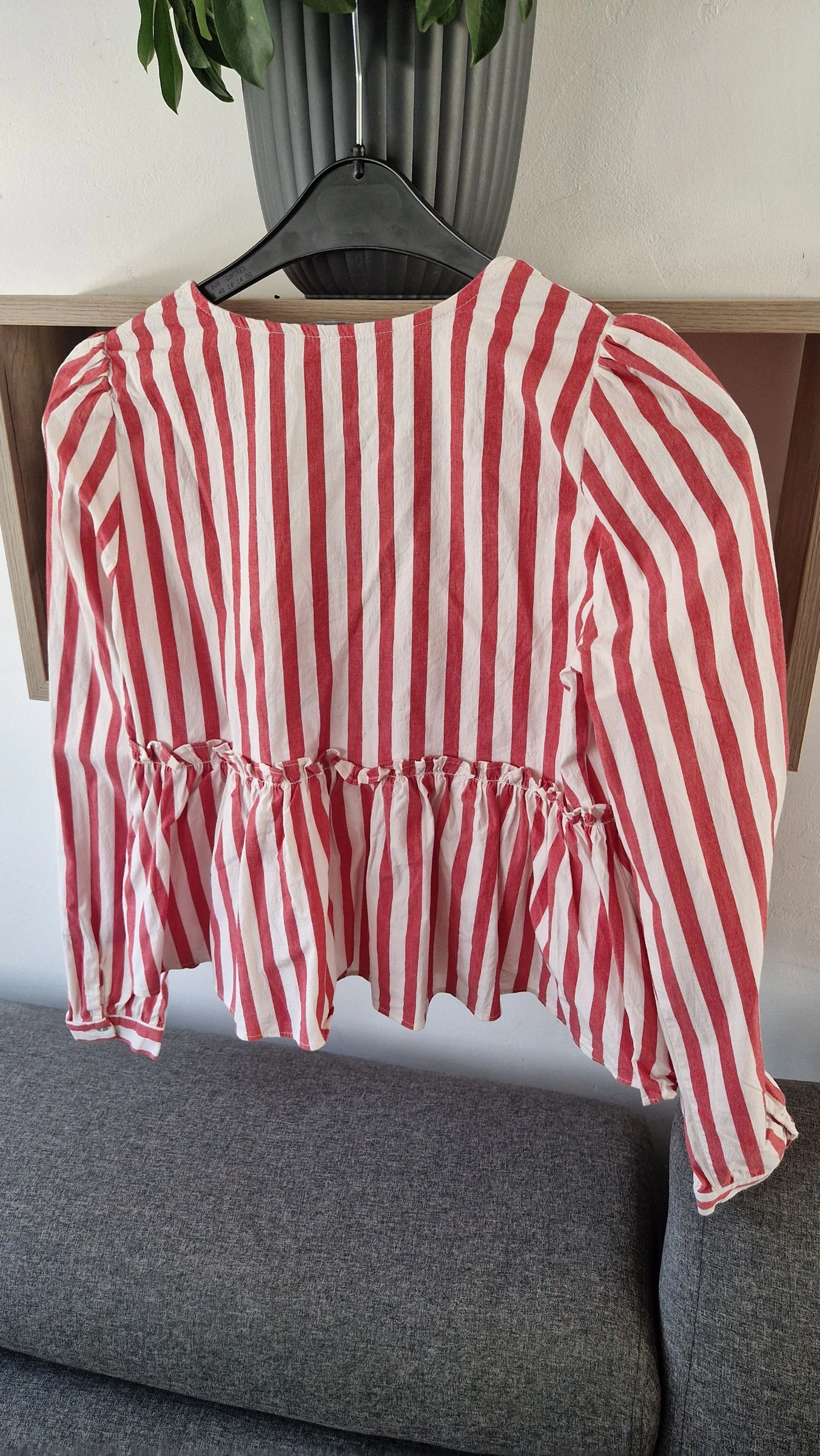 ✨ ZARA red and white blouse Size S ✨ – photo 5